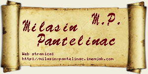 Milašin Pantelinac vizit kartica